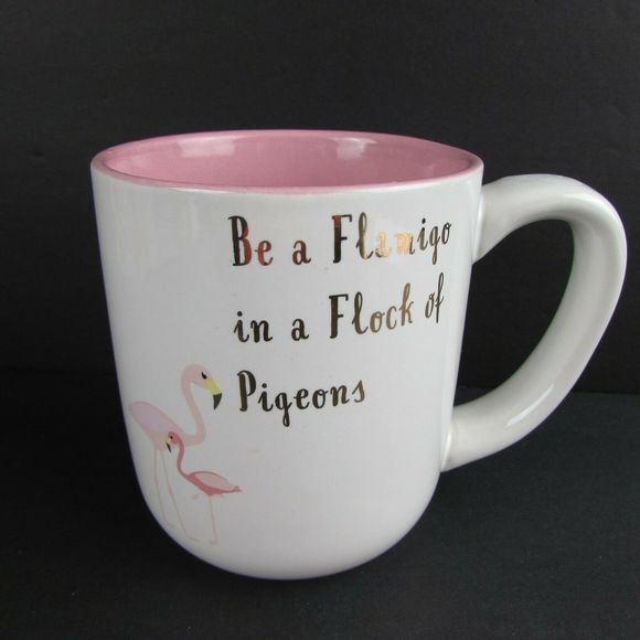 10 Strawberry Street Other - Be A Flamingo In A Flock Of Pigeons J'Adore Mug